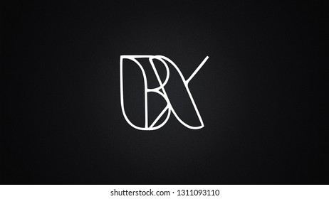 BX Letter Logo Design Template Vector