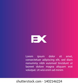 BX logo concept. Designed for your web site design, logo, app, UI. map pin logo design.BZ corporate identity logo. can be used for business company. modern illustration.modern graphic design