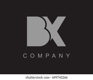 BX Logo. Letter design vector