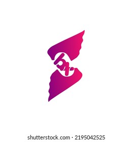 BX Logo Lowercase Letter Initial Logo Design Template Vector Illustration for your company