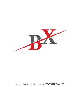 BX Minimalist Logo with Dynamic Diagonal Line