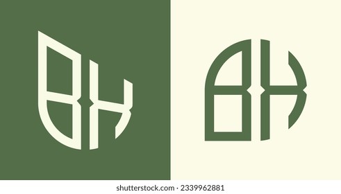 BX modern initial letter logo design vector bundle. It will be suitable for which company or brand name start those initial.