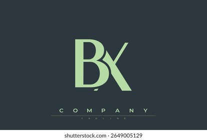 BX Modern Initials Logo Design. Branding logo with stylized initials showcasing bold design and modern aesthetic. Ideal for professional business branding or creative projects focusing on minimalistic
