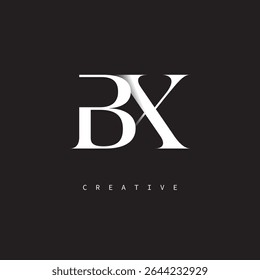 BX Monograma Logo Minimal Elegante