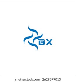 BX Unique modern flat abstract geometric minimalist logo. BX initials vector letter logo design. 
