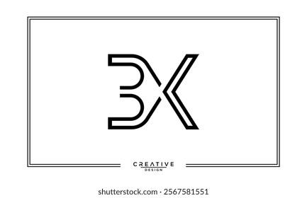 BX, XB, B, X, Abstract Letters Logo Monogram