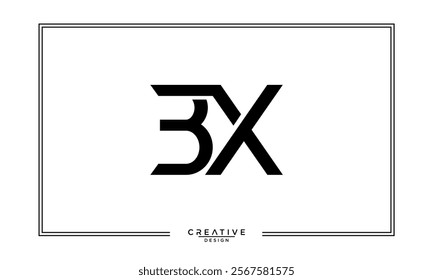 BX, XB, B, X, Abstract Letters Logo Monogram