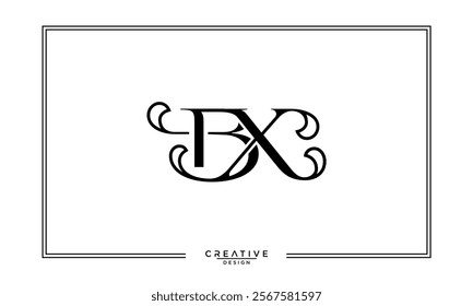 BX, XB, B, X, Abstract Letters Logo Monogram