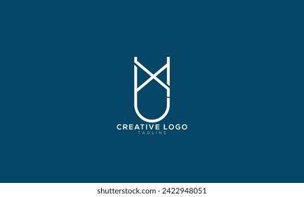 BX XB UX Abstract initial monogram letter alphabet logo design