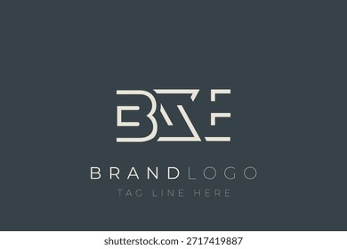 Diseño de logotipo de letra abstracta BXE. Diseño moderno del logotipo del negocio con tipografía Abstractas y estilo contemporáneo