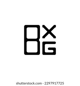 BXG letter logo creative design with vector graphic, BXG simple and modern logo.