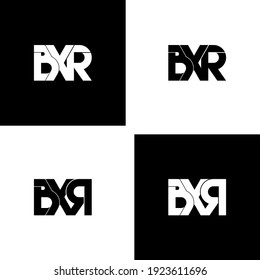 bxr letter original monogram logo design