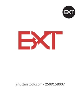 Design do Monograma da Letra do Logotipo BXT