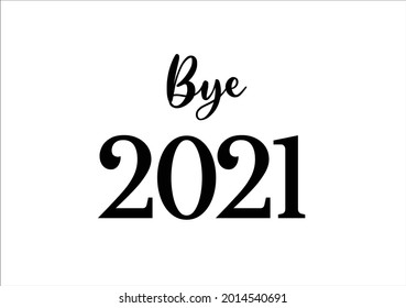 by 2021 year vector art design hand drawn