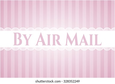 By Air Mail card with nice design