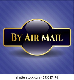 By Air Mail golden emblem