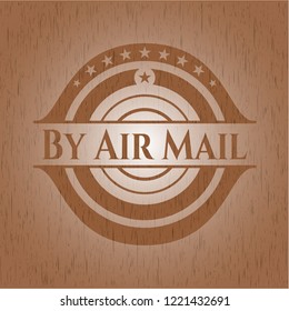 By Air Mail vintage wood emblem