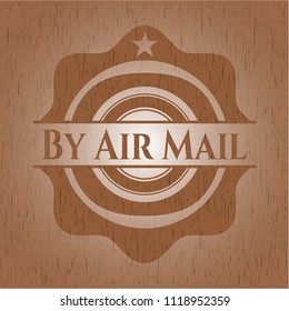 By Air Mail wood emblem