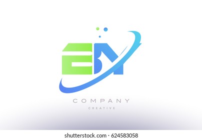 by b y alphabet green blue swoosh letter company logo vector icon design template