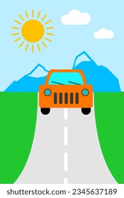 By car for a trip