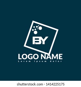 BY company linked letter logo concept. Designed for your web site design, logo, app, UI. initial logo design