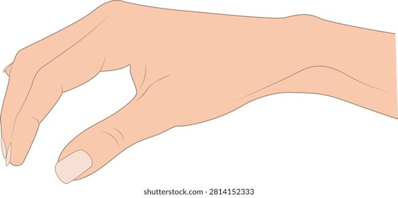 By gently bending downward, the human wrist guides the fingers into a nearly closed position. The movement represents a deliberate grasp, aiming to achieve a specific goal.