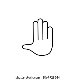 by hand icon. Detailed set of avatars of professions icons. Premium quality line graphic design. One of the collection icons for websites, web design, mobile app on white background