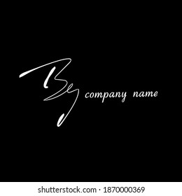 By handwritten logo for identity