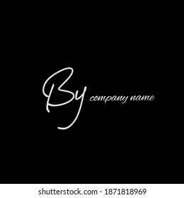 By handwritten logo for identity