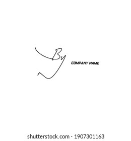 By initial handwriting 
By handwritten logo for identity
