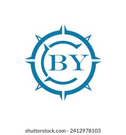 POR diseño de letras. POR diseño de logotipo de tecnología de letras en fondo blanco.
