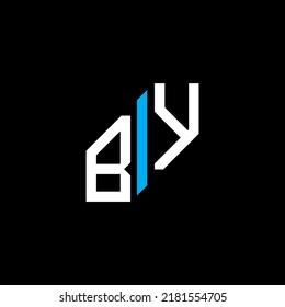 BY letter logo creative design with vector graphic