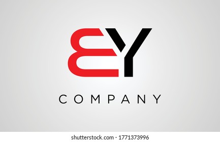 BY Letter Logo Design Vector