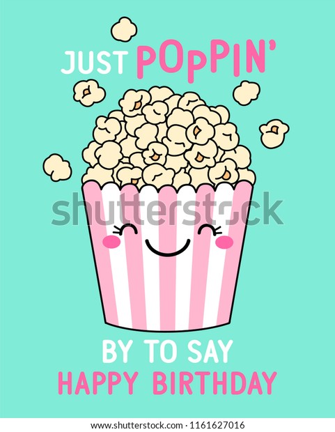 By Say Happy Typography Design Cute Stock Vector Royalty Free