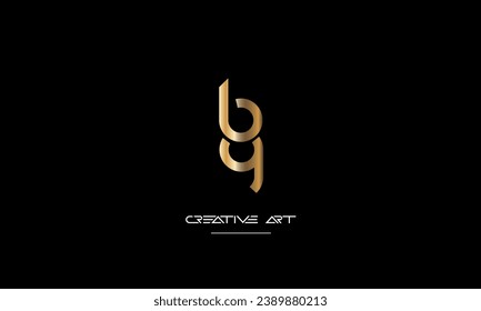 BY, YB, B, Y abstract letters logo monogram