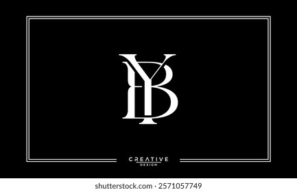 BY, YB, B, Y, Abstract  Letters Logo Monogram