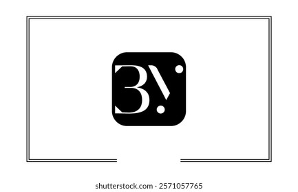 BY, YB, B, Y, Abstract  Letters Logo Monogram