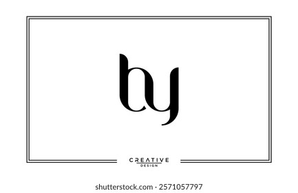 BY, YB, B, Y, Abstract  Letters Logo Monogram