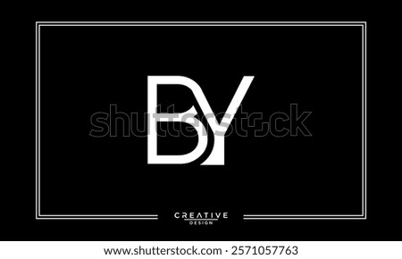 BY, YB, B, Y, Abstract  Letters Logo Monogram