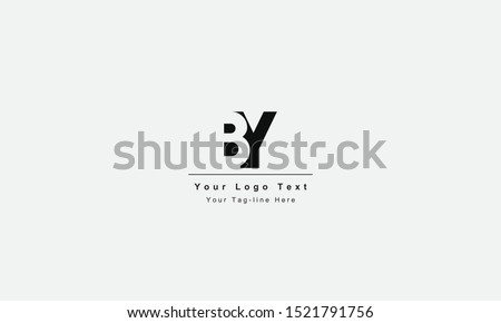 BY or YB letter logo. Unique attractive creative modern initial BY YB B Y initial based letter icon logo