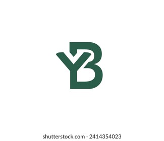 VON YB LOGO DESIGN VEKTORVORLAGE