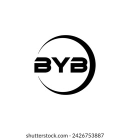 BYB Letter Logo Design, Inspiration for a Unique Identity. Modern Elegance and Creative Design. Watermark Your Success with the Striking this Logo.