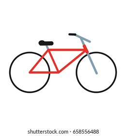 bycicle flat illustration