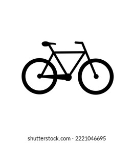 Bycicle Icon Isolated On White Background, Vector Illustration