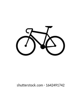 Bycicle Logo Icon Vector Sillouette.