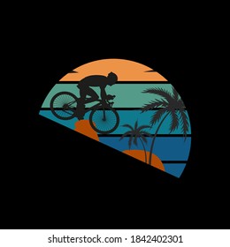 Bycicle Ride T shirt Design vector illustration 