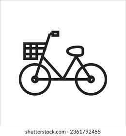 bycicle vector icon line new