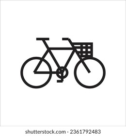 bycicle vector icon line new
