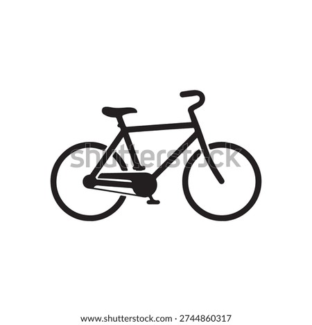 Bycycle icon silhouette vector illustration