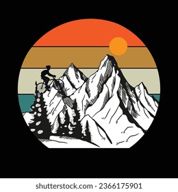 
bycycle  illustrations with patches for t-shirts and other uses